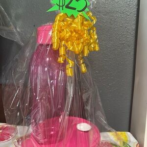 Tupperware Pink and Gold Food Storage Set